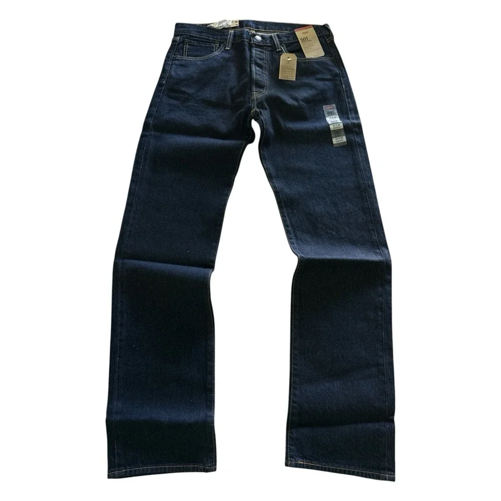 Levi's 501 NWT Original Stretch Jeans NWT 34x32 Dark Wash 00501-2331